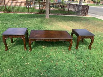 Center table and two end tables