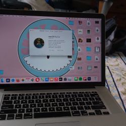 Mac pro Retina 15 inches , mid 2014. core I 7, 16 Gb ram. 251 GB hard drive with charger is working well.