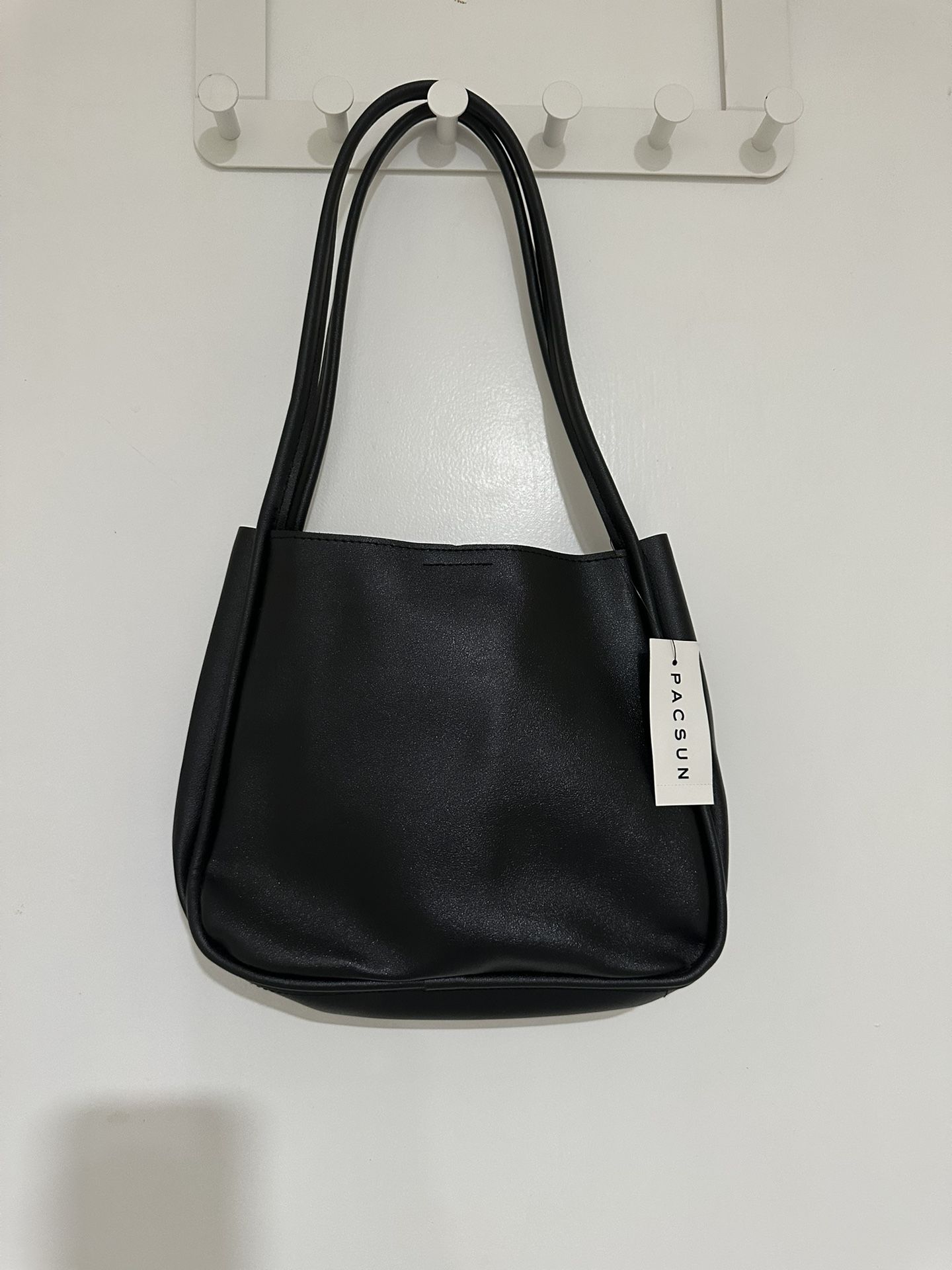Faux Leather Mini Bucket Tote