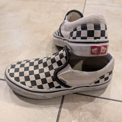 Kids Checkerboard Vans 