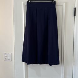 High Waisted Navy Skirt