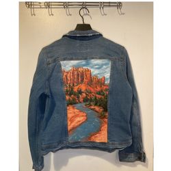 Hand Painted Women’s Denim Jacket