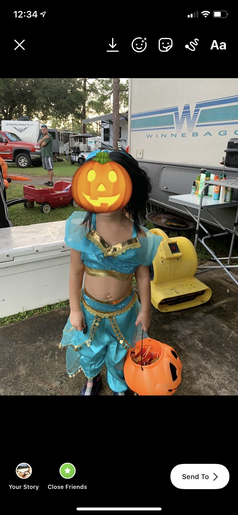 Girls 3T Jasmine Costume