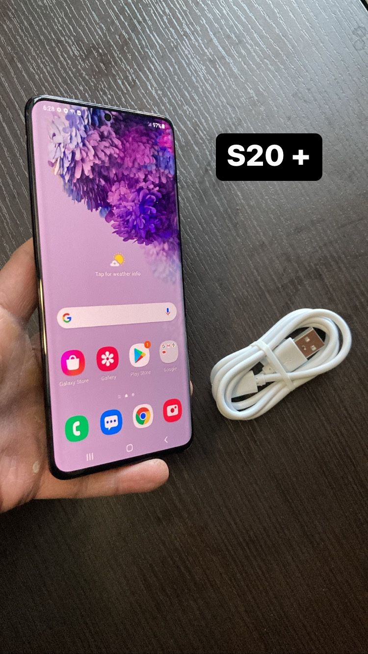 Samsung Galaxy S20 Plus + Like New And Unlocked! No Activation Fees no Tax