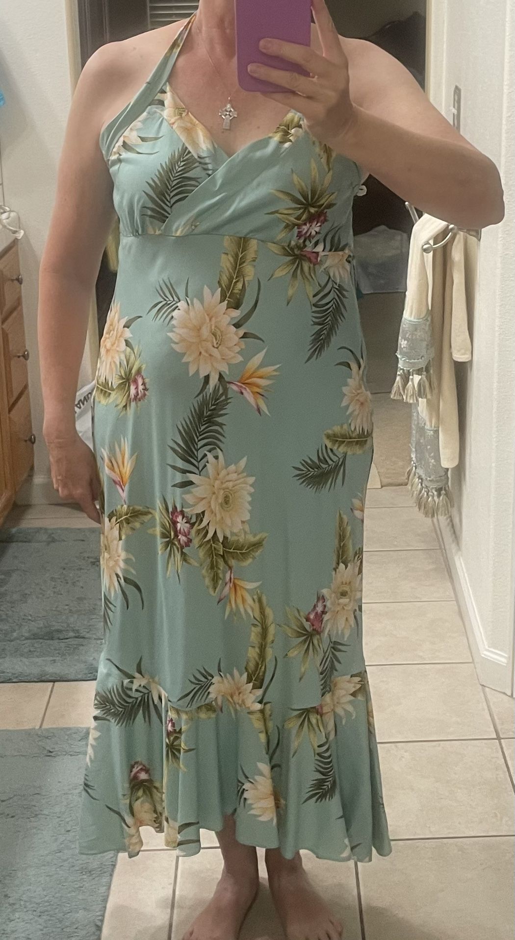 Halter Dress- Hawaiian