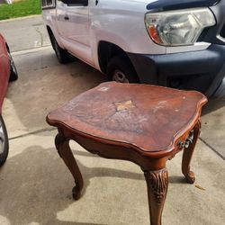 28 x 24 x 24" tall, project end/side table
