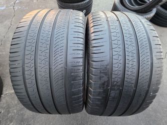 2 USED TIRES PIRELLI 285/35/22