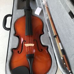 New Violin With Case Bow Rosin 