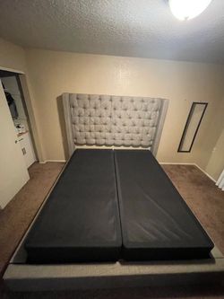 Ashley Cal King Bed frame & Box Spring