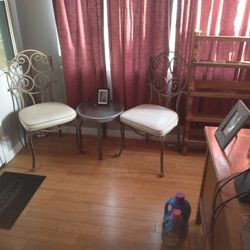 Two Chairs With Table