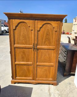 Wood Armoire with Double Doors