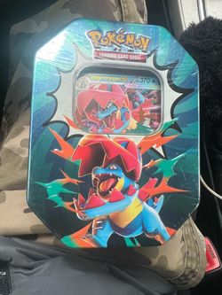 Pokémon TCG Mega Feraligatr ex Tin