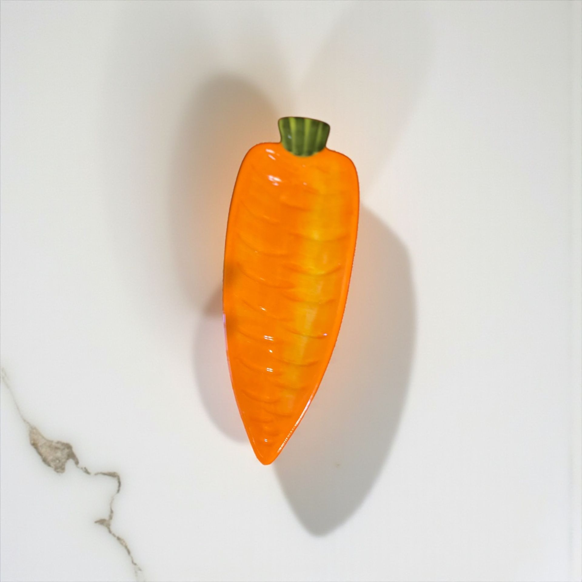 Ciieeo Carrot Shaped Plate Easter Carrot Plate Ceramic Bowl Candy Dish Shape Bowl Easter Dishes Appetizer s Salad Yogurt Dessert Serving for