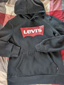 Levi's Black Hooded Sweater 