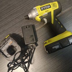 Ryobi Drill With Battery And Charger 