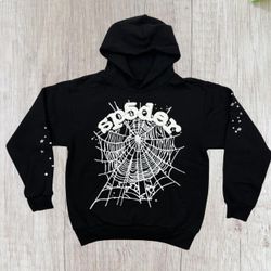 Black Web Sp5der Hoodie