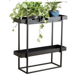 Levende Plante 2-Tier Indoor/Outdoor Plant Stand