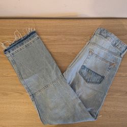 Topman Men's Straight Fit Denim Jeans Gray, W30 L30 11(contact info removed)