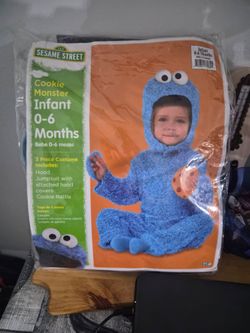 Sesame Street Cookie Monster Infant Costume 0-6 Months