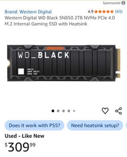 Western Digital WD Black 2TB SSD