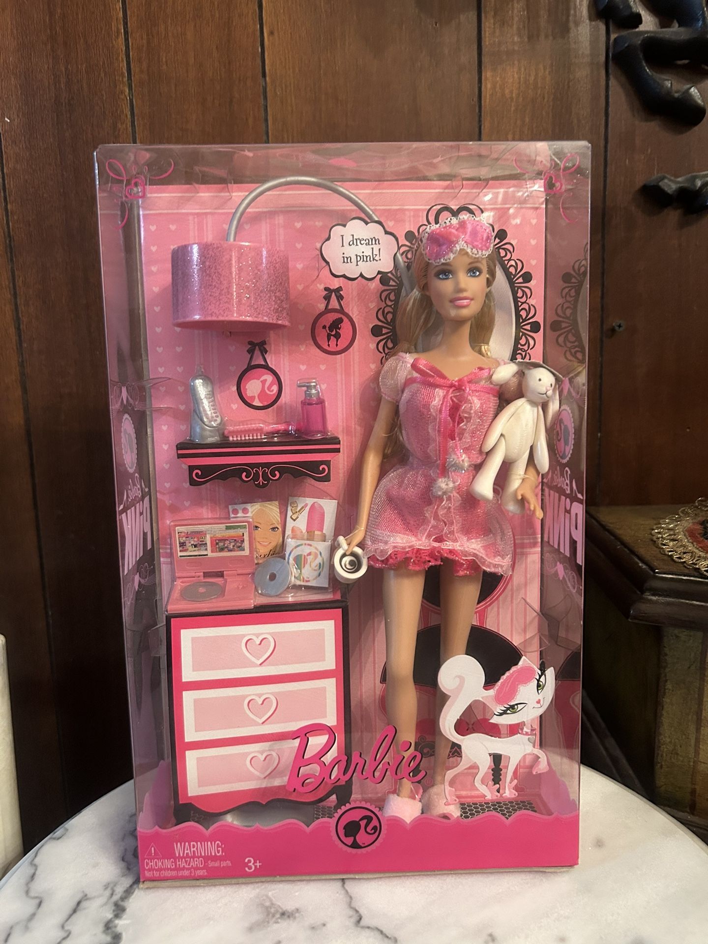 Mattel Barbie Color Your World Pink: I Dream In Pink Nightgown MISB 2008