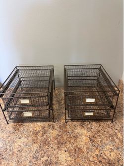 Metal drawer organizers x 2 $10 each