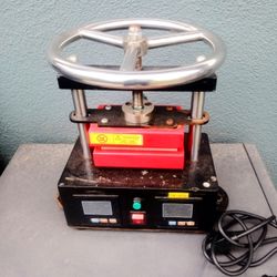 2000+ PSI Professional Press Hand Crank Dual Heated Plates (2.4" x 4.7")