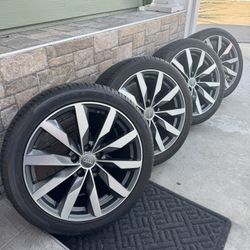 18” OEM AUDI RIMS & TIRES 