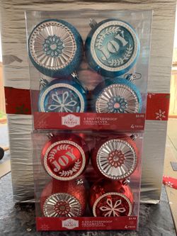 4 Shatterproof Ornaments