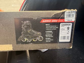 ADULT ROLLER SKATES | BLACK Size 9
