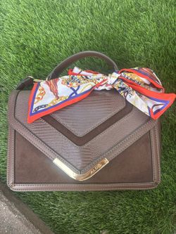  Aldo Purse Brown Leather 