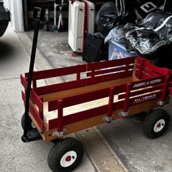 big red “Flyer” Wagon 
