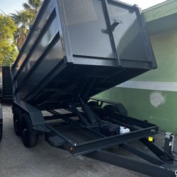 Scissor Lift Dump Trailer