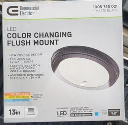 LED Color Changing Flush Mount(13")