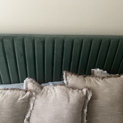 Headboard And Frame (olive Green)