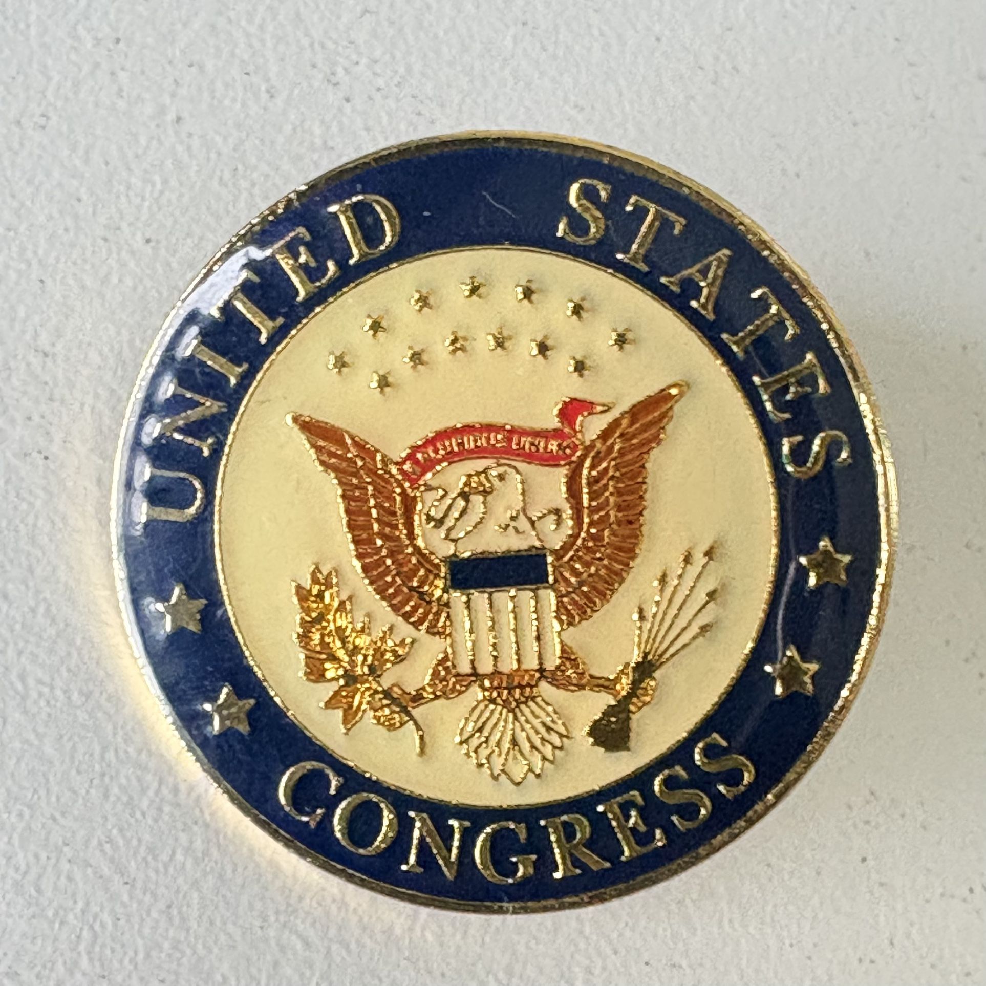 UNITED STATES CONGRESS SEAL CONGRESSMAN LAPEL BAGE PIN