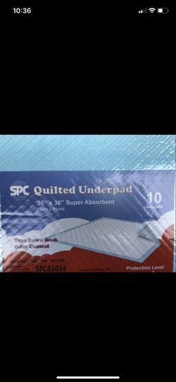 Underpads special today 20 packs for only 60.00