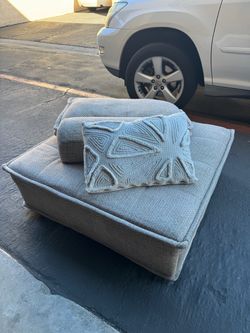 Modular Square Ottoman with Cushions