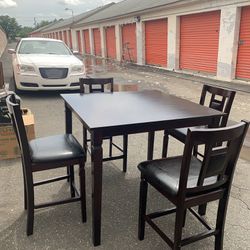 Dining Set With Stool High Chairs 