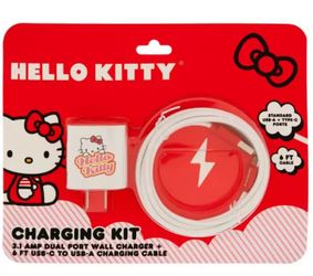 HELLO KITTY Charging Port & Cable Kit