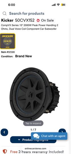 Kicker  50CVX152