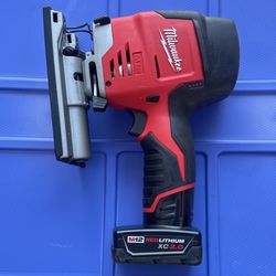 2545-20 Fits for Milwaukee M12 12V Fuel Lithium-Ion Cordless Jig Saw - 254520, ‎red, Black With Battery 