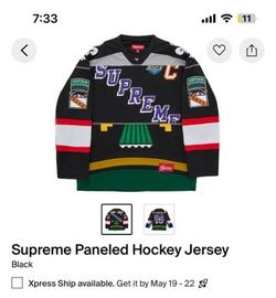 Supreme Paneled Hockey Jersey Black (SS26) L - XL