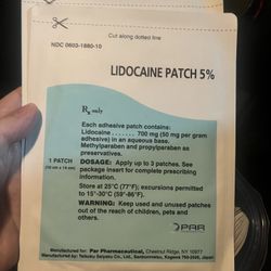 Lidocaine patch 69 total patches