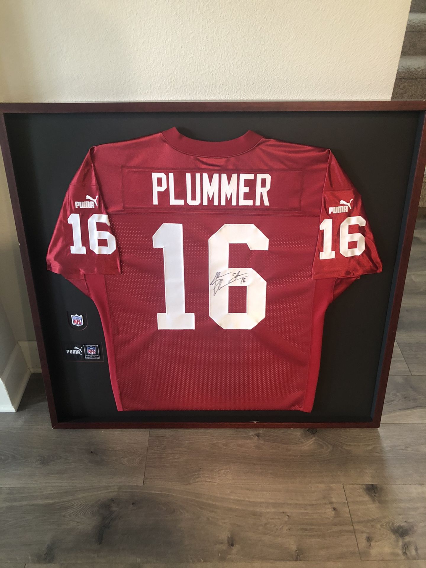 NFL Jake Plummer signed football jersey Arizona Cardinals