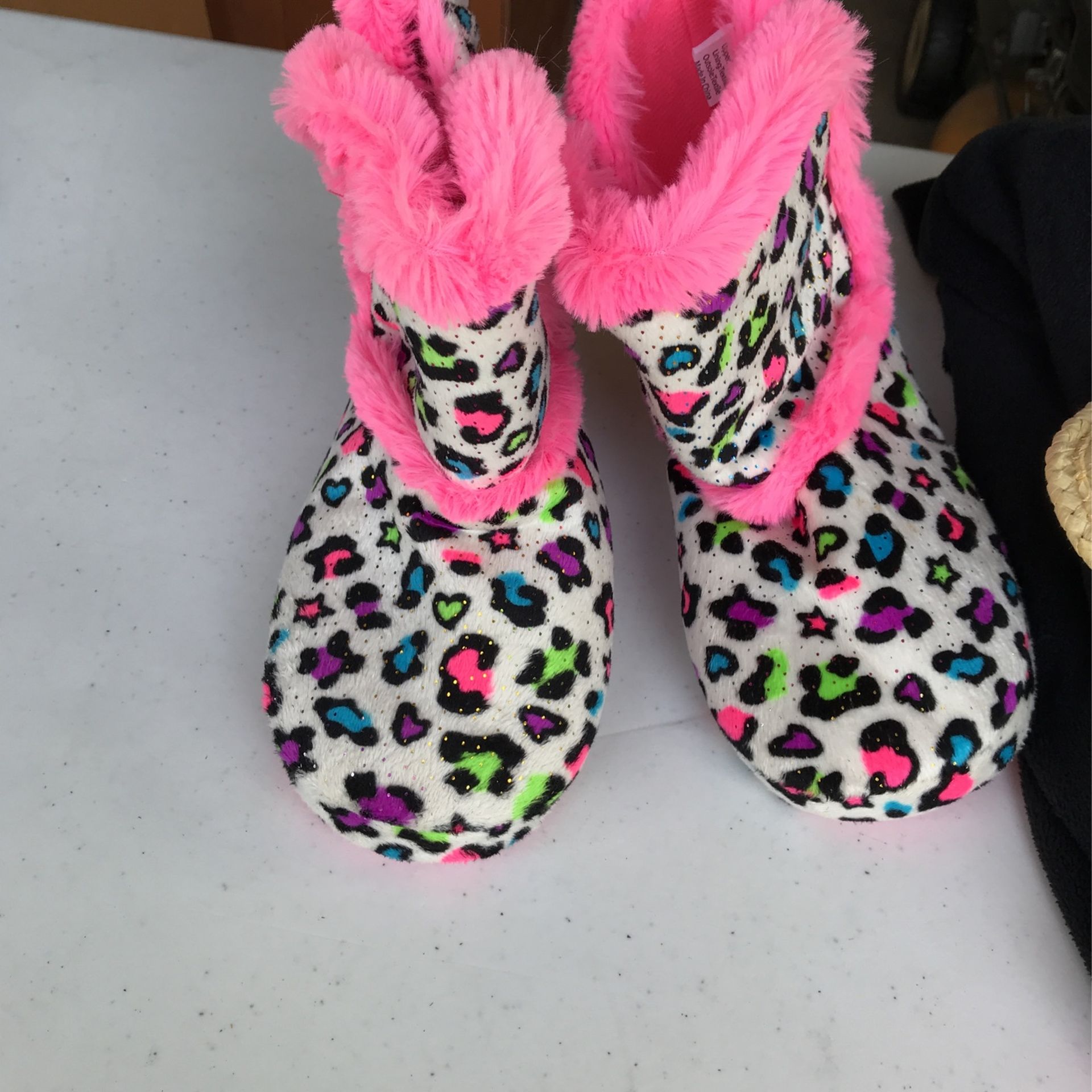 Girls Xl Slippers Worn Once