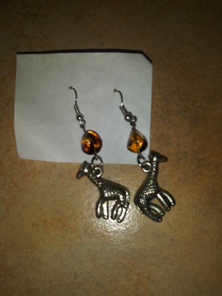 Brand new giraffe earrings