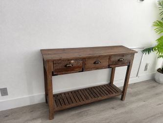 Rustic wood table