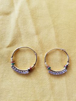 Indian gold plated earing bali