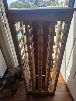Wood wine rack